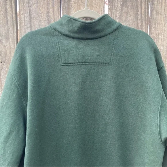 L.L.Bean Full zip up Sweatshirt Hunter Green Men’s Large \ Tall - Picture 6 of 7